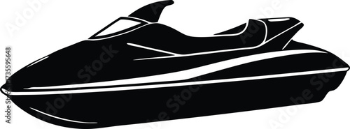 jet ski vector, water vehicle illustration

