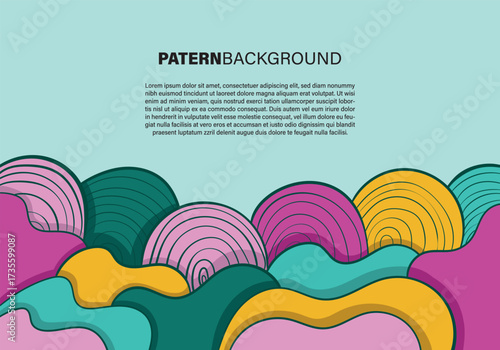 Landscape Abstract Waves Background