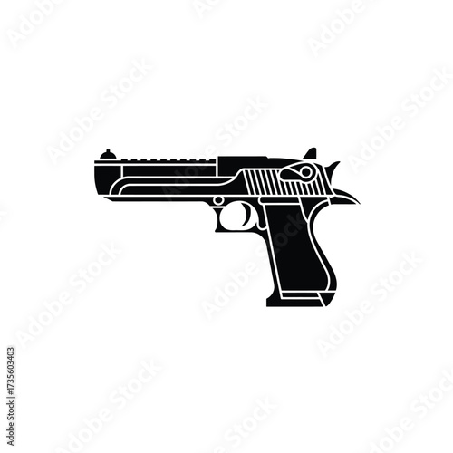 Desert eagle pistol silhouette