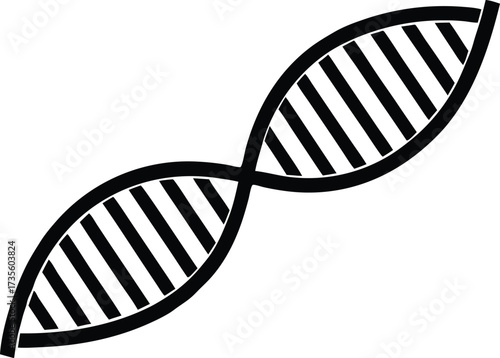 dna icon, biology molecule symbol
