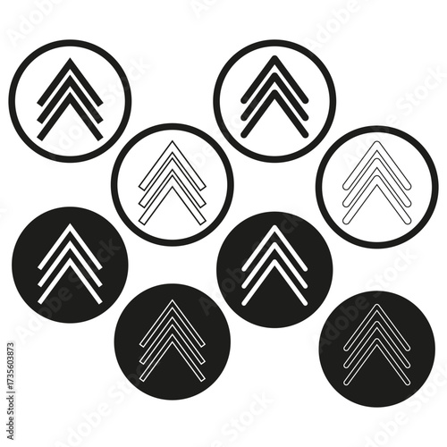 Wallpaper Mural Vertical arrows icon. Up down motion. Directional Vector symbols. Digital navigation set. Torontodigital.ca