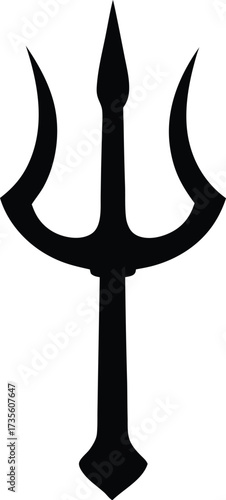 trident symbol, ocean mythology sign
