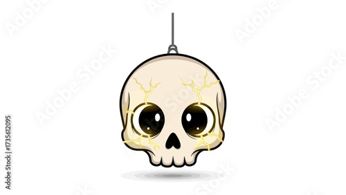 Mysterious Skull Charm: An endearing, stylized skull, subtly hinting at a blend of playful charm and an aura of enigmatic fascination.
