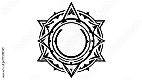 Black and white star of david and cross vector illustration symbol design