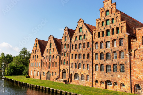 Wallpaper Mural Old town of Luebeck. Historic salt store buildings. Germany Torontodigital.ca