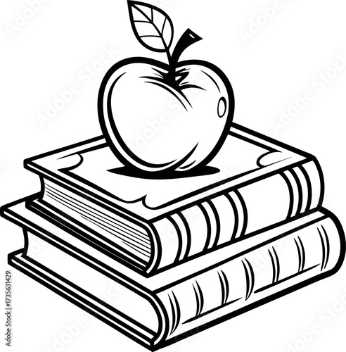 apple and books