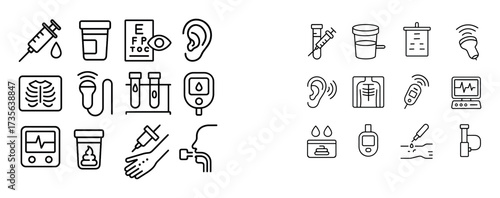 Medical Test Icon Set