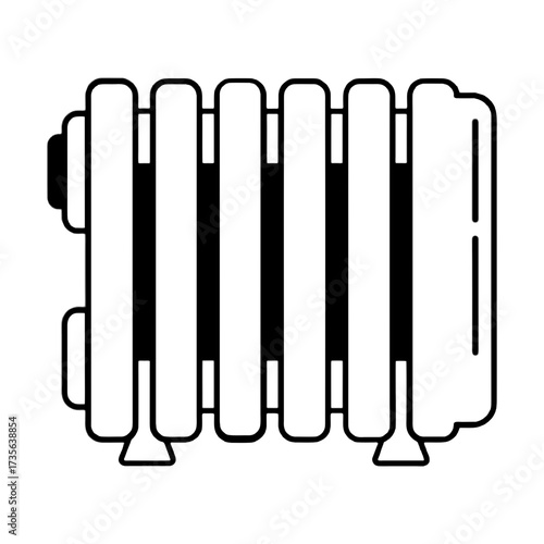 Vector Illustration of Radiator Heater Icon
