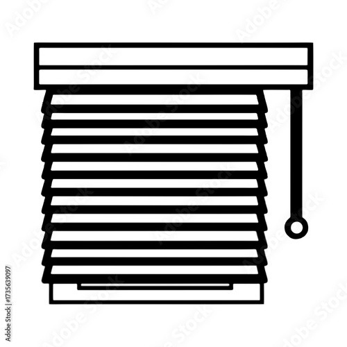 Vector Illustration of Window Blinds Icon
