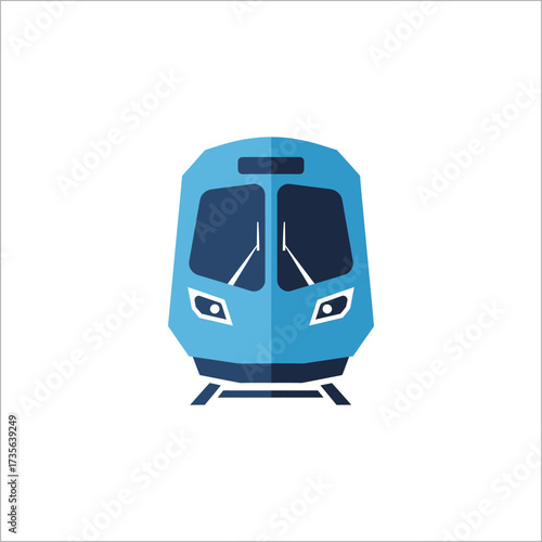 Blue subway train speeds along tracks in underground tunnel, showcasing modern transportation and efficient urban transit system.
