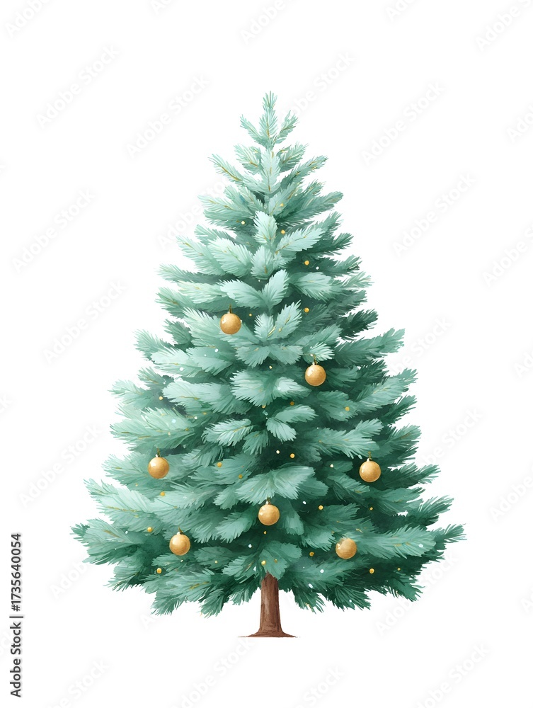 Fototapeta premium christmas tree, generation AI 