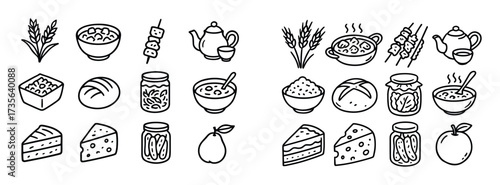 Culinary Icons Grid