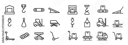 Freight Transport Icon Set
