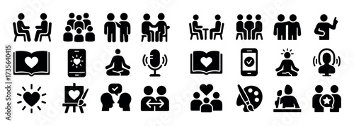Self-Acceptance Icons Grid