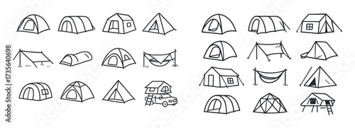 Camping Tent Sketches