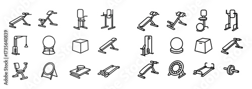 Minimalist Exercise Icons