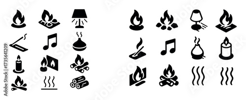 Family Fireside Icons