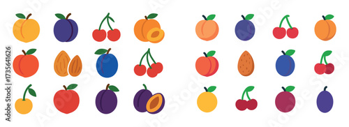 Colorful Fruit Icons