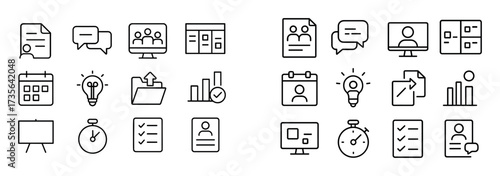 Minimalist Teamwork Icons