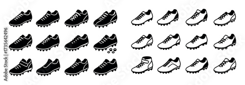 Isometric Sports Cleats Icons