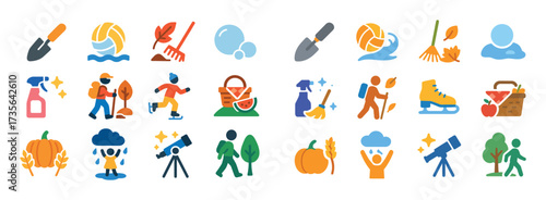 Colorful Seasonal Icons