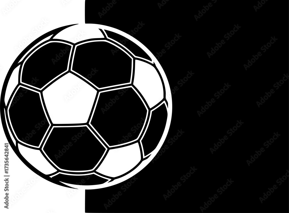 Fototapeta premium Football icon design illustration. icon concept in flat
