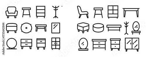 Minimalist Room Icons