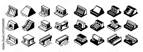 Hydroelectric Icons Grid