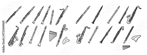 Woodwind Instrument Icons