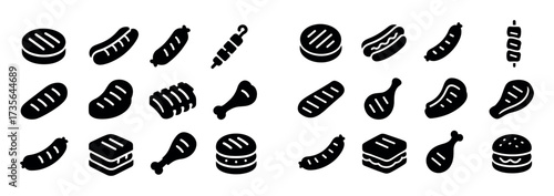 Grilled Picnic Icons