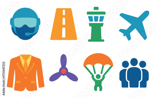 Airshow Icons Set