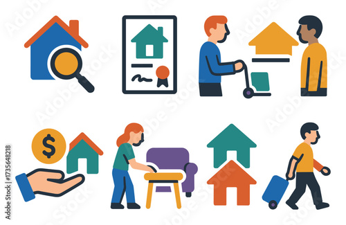 Housing Rental Icons