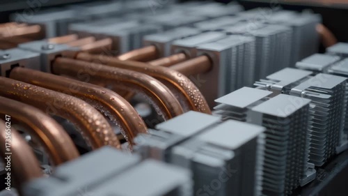 Modern Computer Cooling System with Water Droplets on Copper Pipes