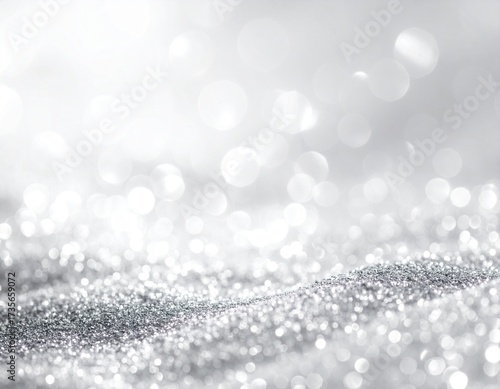 Hyper-detailed glitter texture in shimmering silver tones, subtle sparkling highlight 