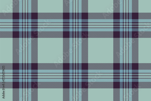 Seamless tartan pattern in cool tones. Classic, versatile design ideal for backgrounds, textiles, and creating a timeless feel.