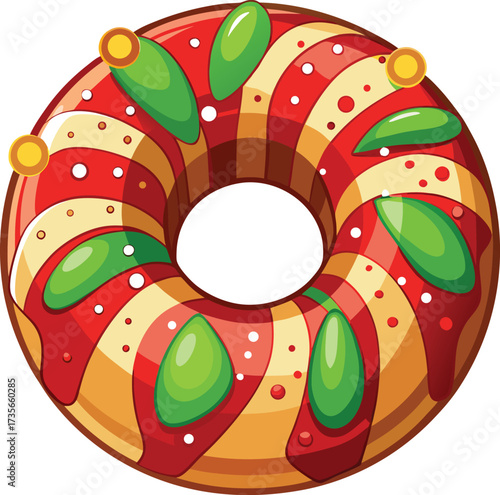 Christmas Fruitcake Traditions traditional dark cake with almond and fruit topping
