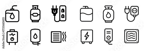 Motorhome Utility Icons