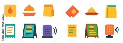 Fast Food Icon Set