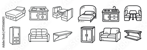 Motorhome Interior Icons