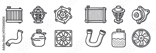 Cooling System Icons