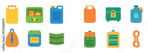 Camping Gear Icons