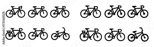 Bicycle Icon Set