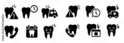 Toothache Icon Set