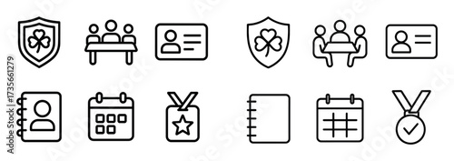 Minimalist School Club Icons