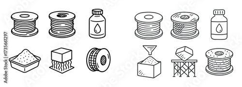 3D Printing Materials Grid