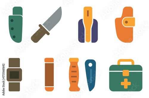 Tactical Knife Icons