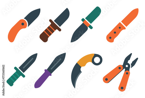 Tactical Knife Icons