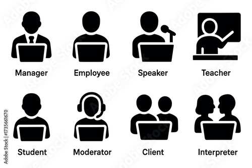 Online Meeting Icons