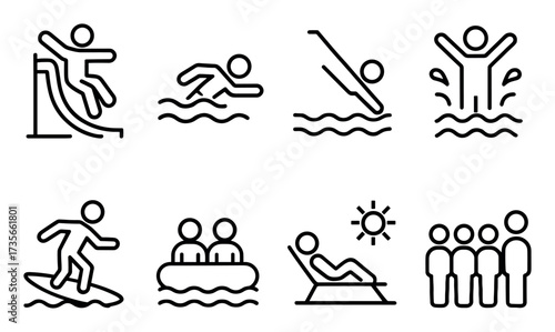 Water Attraction Icons