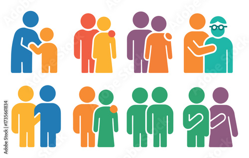Colorful Loved Ones Icons